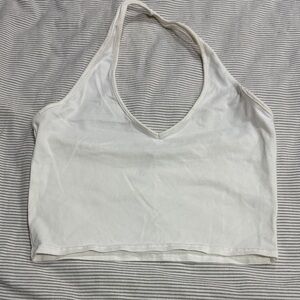 Express White Halter Tank Top
